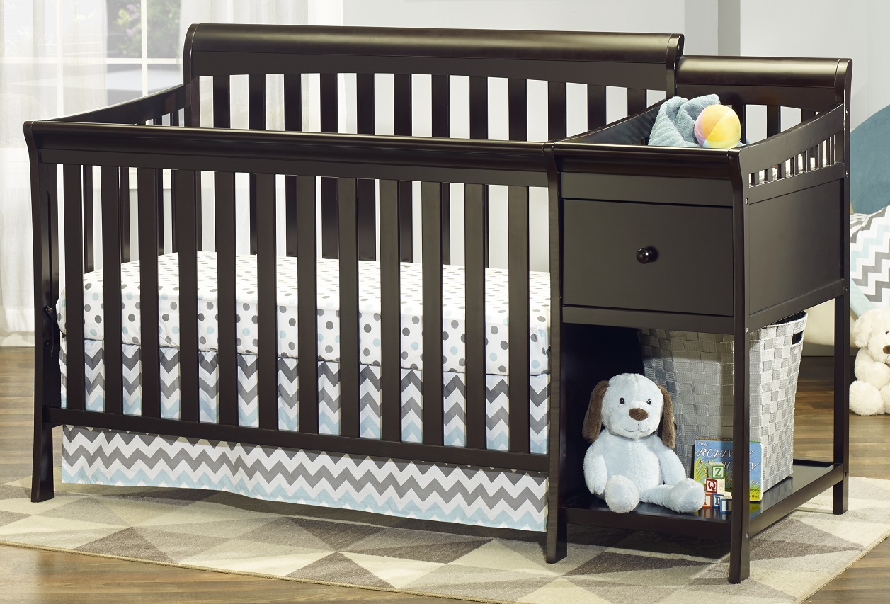 FLORENCE 4 IN 1 CRIB & CHANGER ESPRESSO